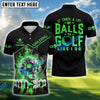 BlueJose Skull Ball Golf Shirt Customized Name, Team Name 3D Shirts (4 Colors)