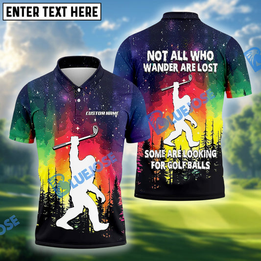BlueJose Sasquatch Bigfoot Golf Polo Shirt, Custom Name & Team Name 3D Shirts