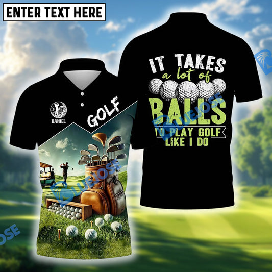 BlueJose Funny Golf Polo Shirt, Custom Name & Team Name 3D Shirts