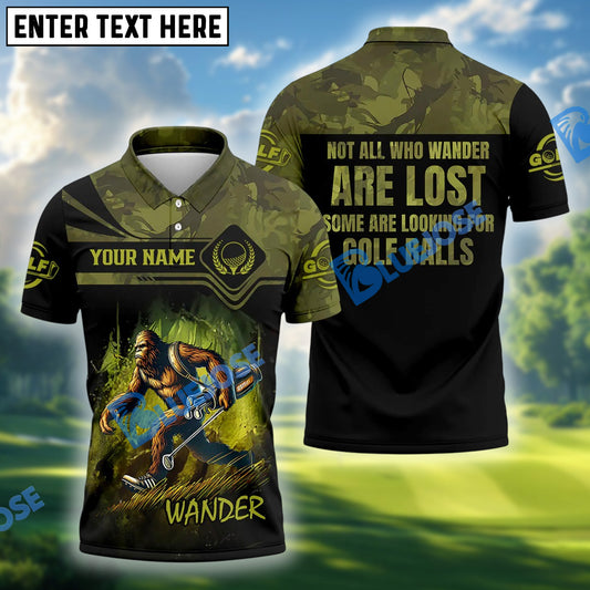 BlueJose Camouflage Funny Golf Polo Shirt, Custom Name & Team Name 3D Shirts