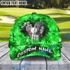 BlueJose Skull Golf Cap, Personalized Name Pattern 3D Classic Cap
