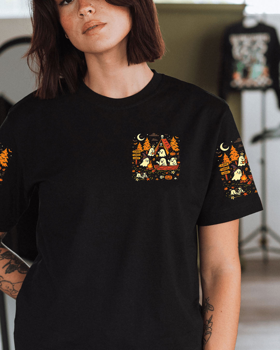 MAKING MEMORIES ONE CAMPFIRE AT A TIME BOO HALLOWEEN ALL OVER PRINT - TLTR1607252