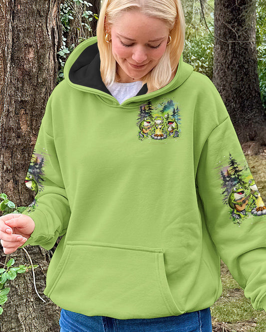 MAKING MEMORIES ONE CAMPFIRE AT A TIME FROG ALL OVER PRINT - YHDU2612241