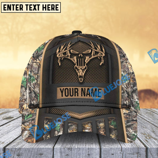 BlueJose Skull Deer Hunting Multicolor Pattern Personalized Cap