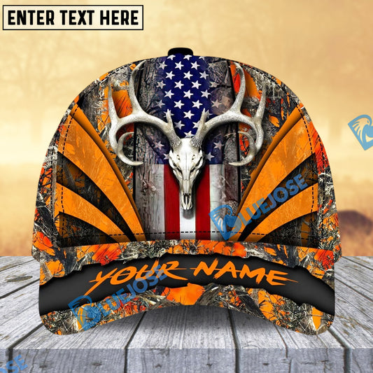 BlueJose Unique Skull Deer Hunting Classic Cap Multicolor Pattern Personalized Cap