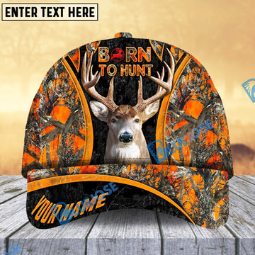BlueJose Born To Hunt Hunting Classic Cap Multicolor Personalized Hat 3D