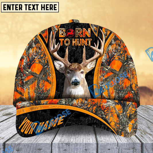 BlueJose Born To Hunt Hunting Classic Cap Multicolor Personalized Hat 3D