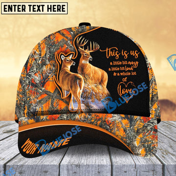 BlueJose The Best Deer Couple Hunting Classic Cap Multicolor Personalized Hat 3D