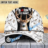 BlueJose Born To Hunt Hunting Classic Cap Multicolor Personalized Hat 3D