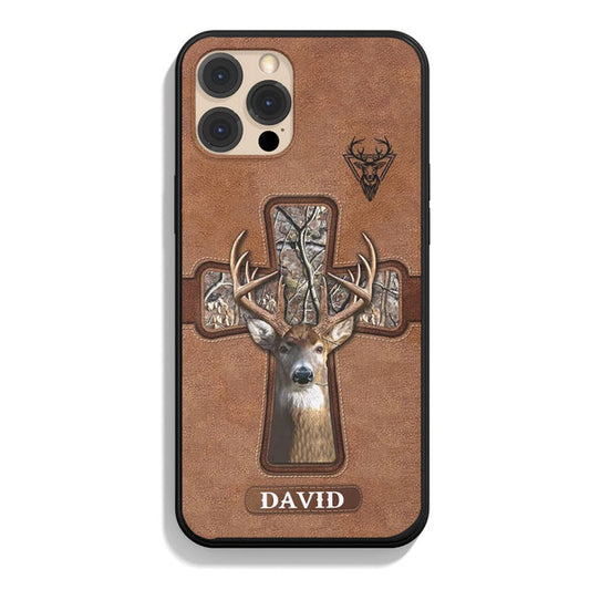 BlueJose Hunting Lovers Hunt Cross Gift Personalized Name Phone Case