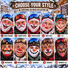 BlueJose Funny Santa Elf Snowman Balaclava Face Mask (10 faces)