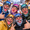 BlueJose Funny Face Ski Bestie Squad Winter Balaclava Face Mask (10 faces)