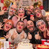 BlueJose Funny Face Crazy Group Balaclava Face Mask (12 Masks)