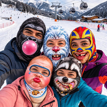 BlueJose Goofy Winter Face Covering Balaclava Face Mask (5 Faces)
