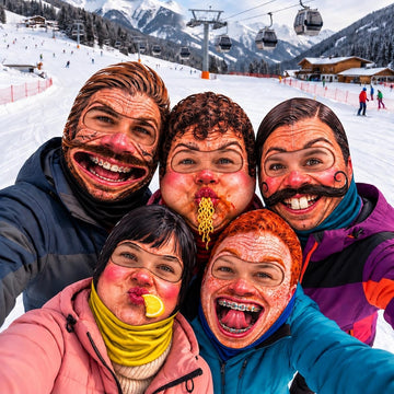 BlueJose Hilarious Winter Face Covering Balaclava Face Mask (5 Faces)