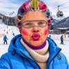 BlueJose Funny Face Frosty Beard Mustache Mask Balaclava (5 faces)