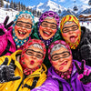 BlueJose Funny Grandma Balaclava Face Mask (5 Faces)