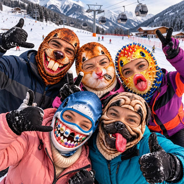 BlueJose Funny Animal Balaclava Face Ski Mask (5 animals)