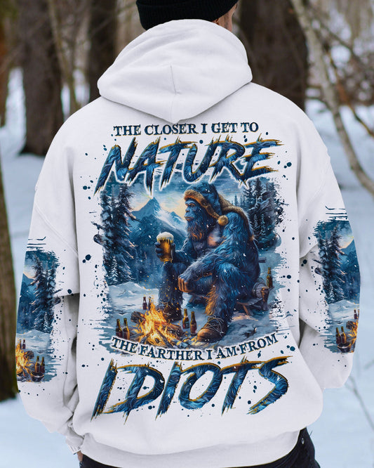 THE CLOSER I GET TO NATURE BIGFOOT ALL OVER PRINT - TLNO2210241