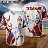 BlueJose Baseball Jersey Breath Of Thunder, Personalized Team Name & Number (4 Color Options)