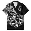 BlueJose Fish Hook Tattoo Pattern Hawaiian Shirt (4 Colors)