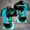 BlueJose Fire Bowling And Pins Multicolor Option Customized Name 3D Shirt (4 Colors), Personalized Shirts For Bowling Players