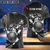 BlueJose Bowling Ball And Pins Crack Metalic Multicolor Personalized Name 3D Shirt (5 Colors), Personalized Shirts For Bowling Players