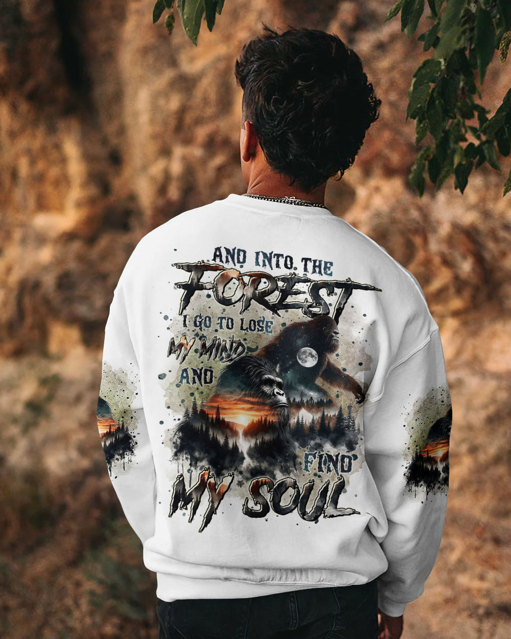 AND INTO THE FOREST I GO BIGFOOT ALL OVER PRINT - TLTR1309241