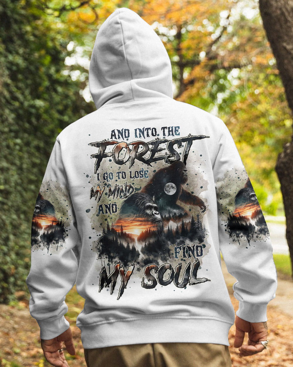 AND INTO THE FOREST I GO BIGFOOT ALL OVER PRINT - TLTR1309241