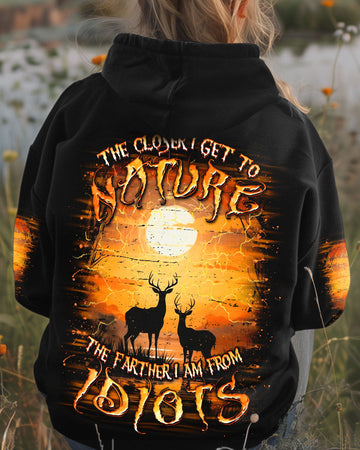 THE CLOSER I GET TO NATURE DEER ALL OVER PRINT - YHDU0212243