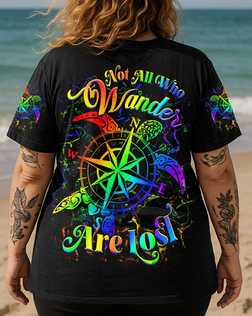NOT ALL WHO WANDER ARE LOST TURTLE ALL OVER PRINT - YHDU0207254