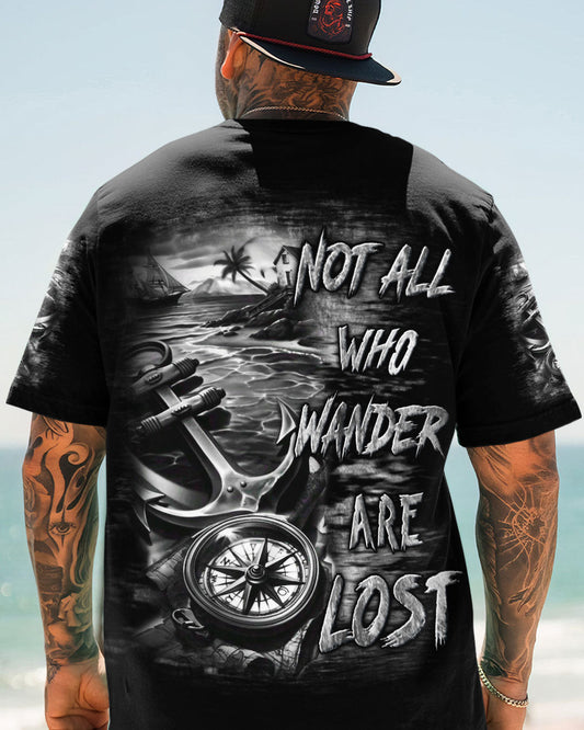 NOT ALL WHO WANDER ARE LOST ANCHOR COMPASS ALL OVER PRINT - YHLN0904252