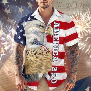 BlueJose Eagle America Independence Day Cool Hawaiian Shirt