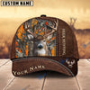 BlueJose Deer Hunting Leather Pattern Custom Name Cap