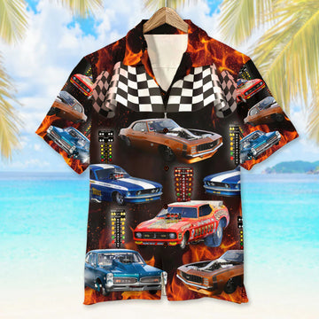 Weekend Forecast Drag Racing With A Chance Of Drinking Custom Photo Hawaiian Shirt Gift For Racing Lovers