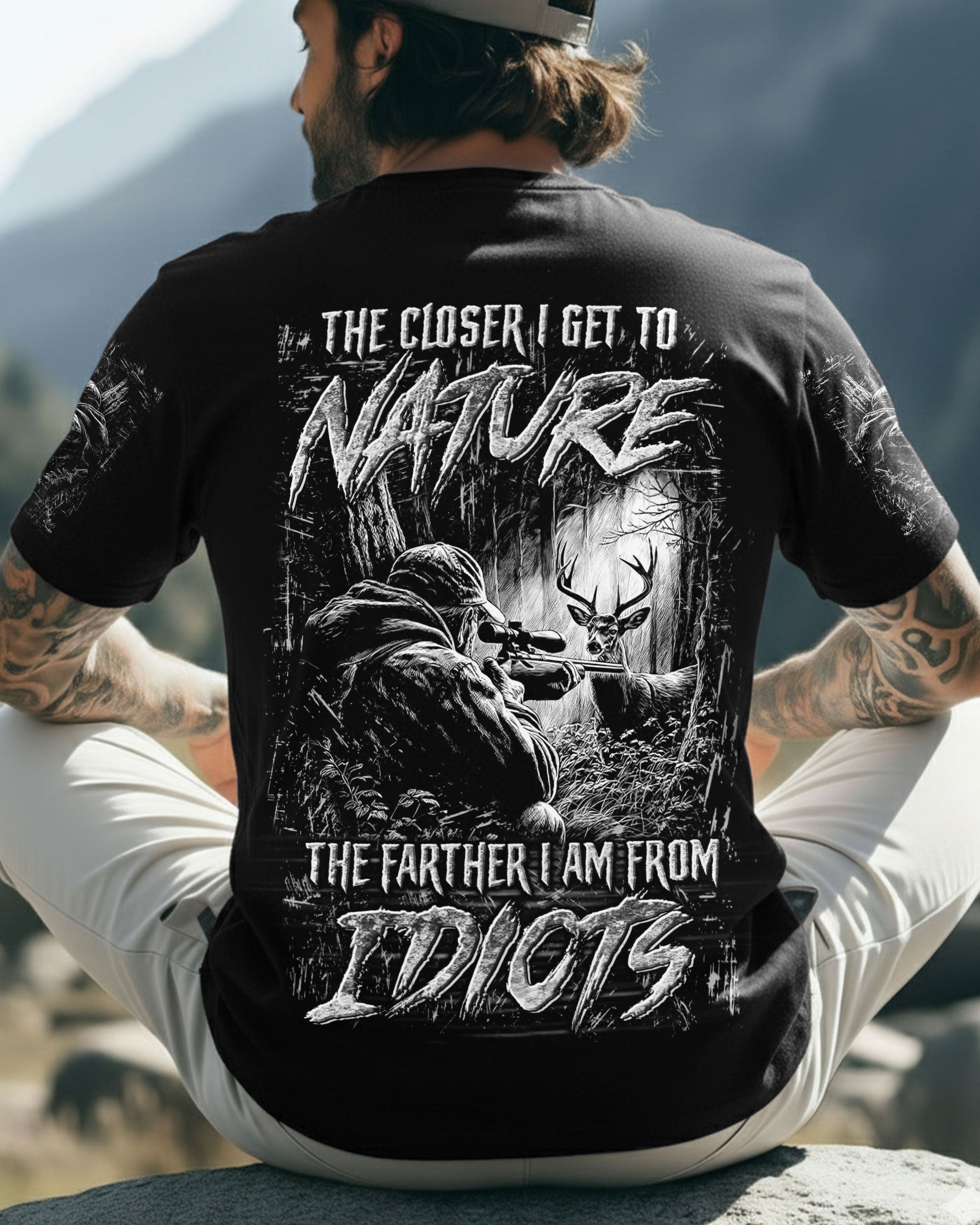 THE CLOSER I GET TO NATURE HUNTING ALL OVER PRINT - YHLN0512252