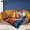 BlueJose Custom Name Billiards Fire & Water 2 Blanket