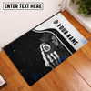 BlueJose Billiards Reaper Black Personalized Name Doormat