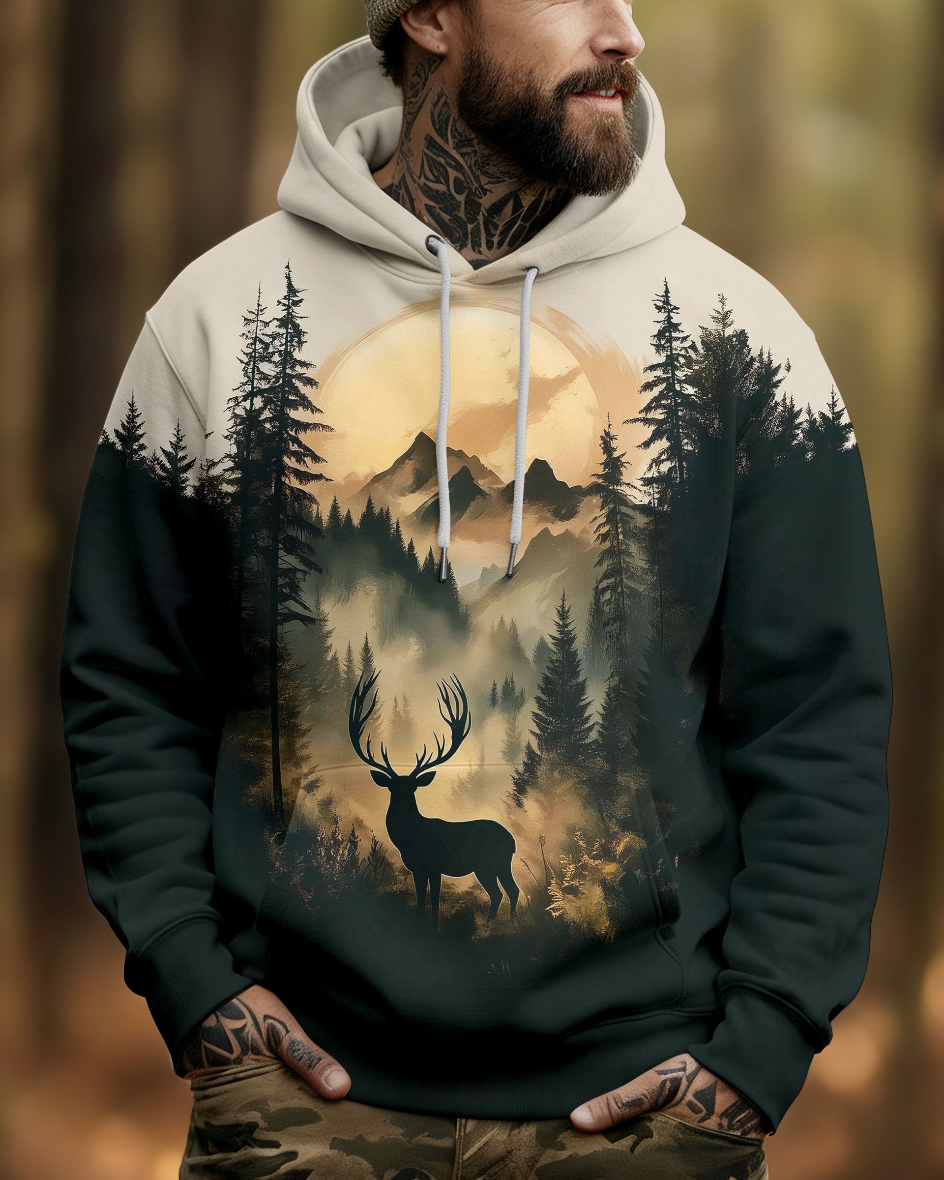 DEER FOREST ALL OVER PRINT - YHLN1012252