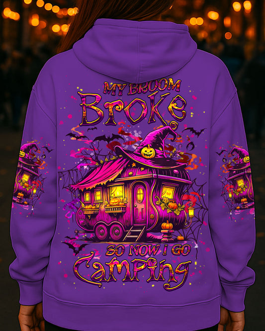 MY BROOM BROKE SO NOW HALLOWEEN CAMPING ALL OVER PRINT - YHHG3007253