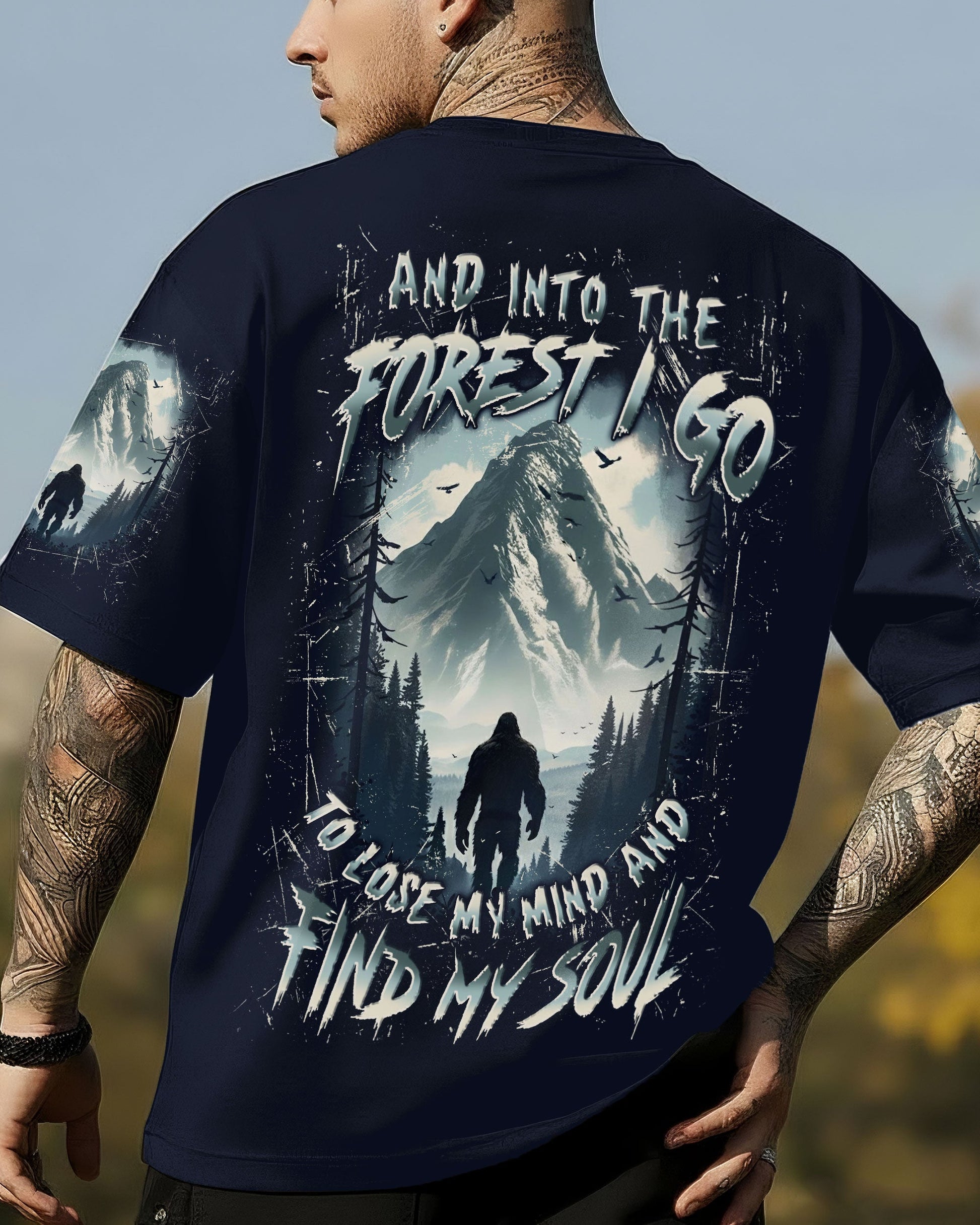 AND INTO THE FOREST I GO BIGFOOT ALL OVER PRINT - YHLN0212251