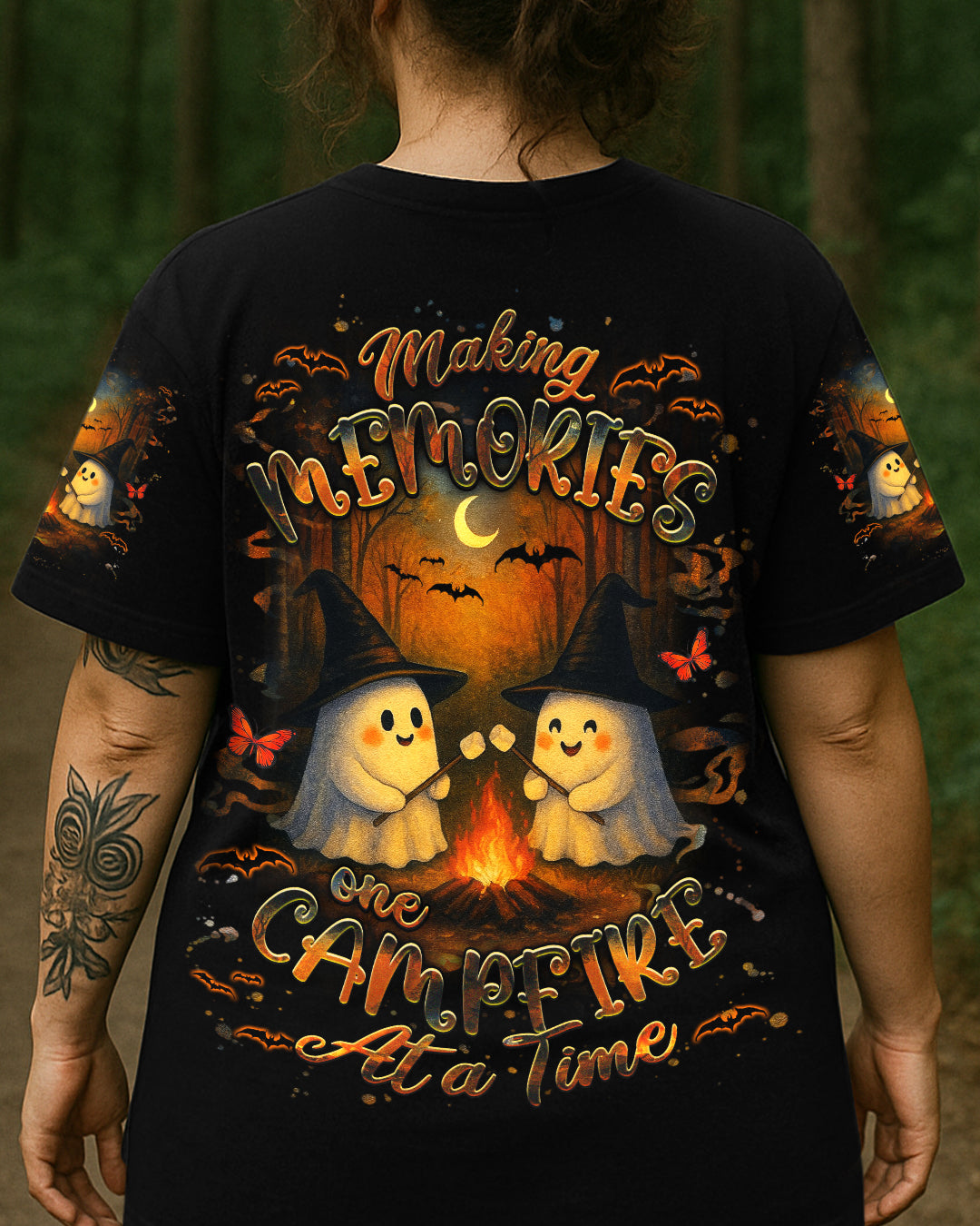 MAKING MEMORIES ONE CAMPFIRE AT A TIME HALLOWEEN ALL OVER PRINT - YHHG2407252