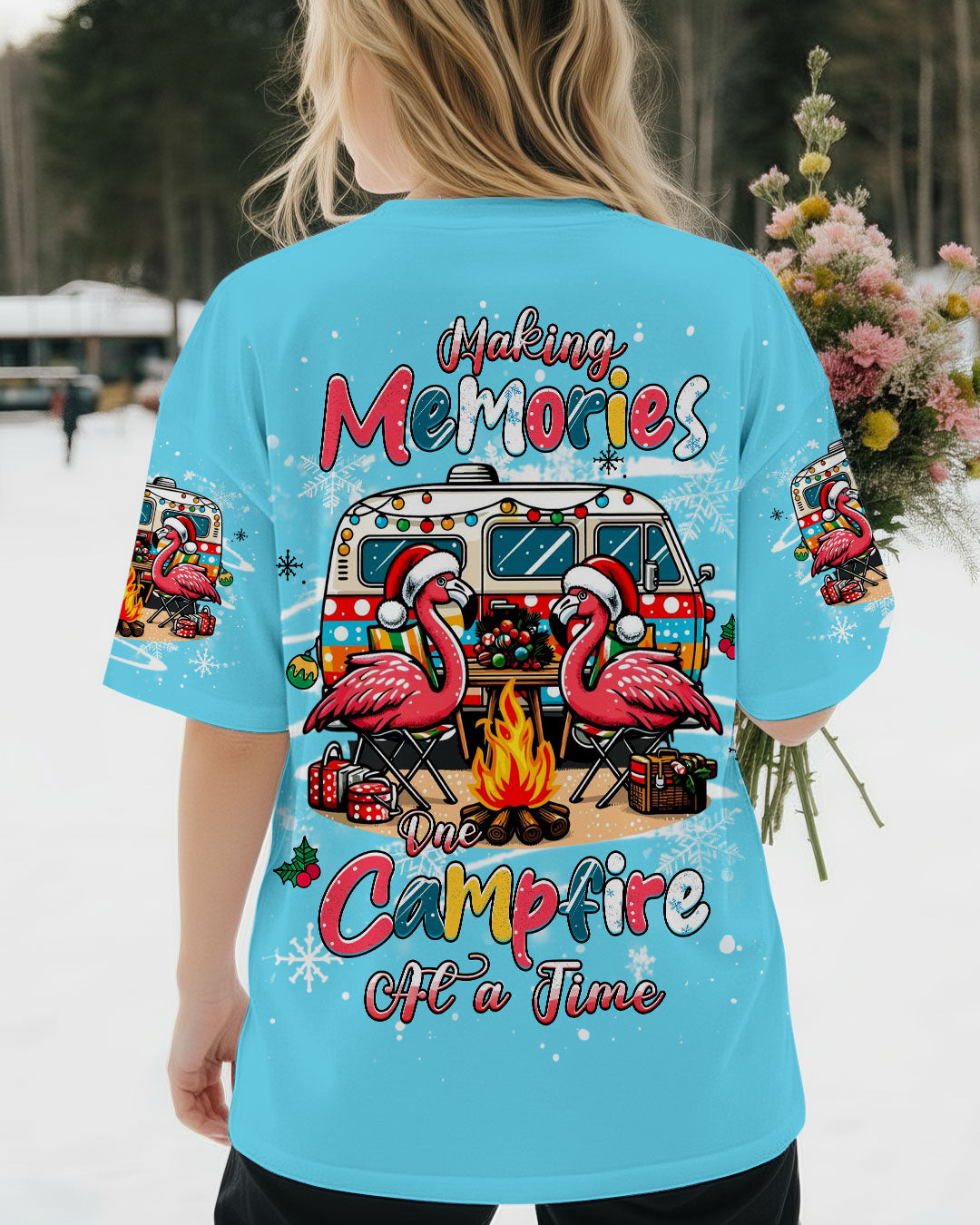 MAKING MEMORIES ONE CAMPFIRE AT A TIME CHRISTMAS ALL OVER PRINT - YHHG0411252