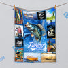 BlueJose Crappie Fishing Lovers Blanket