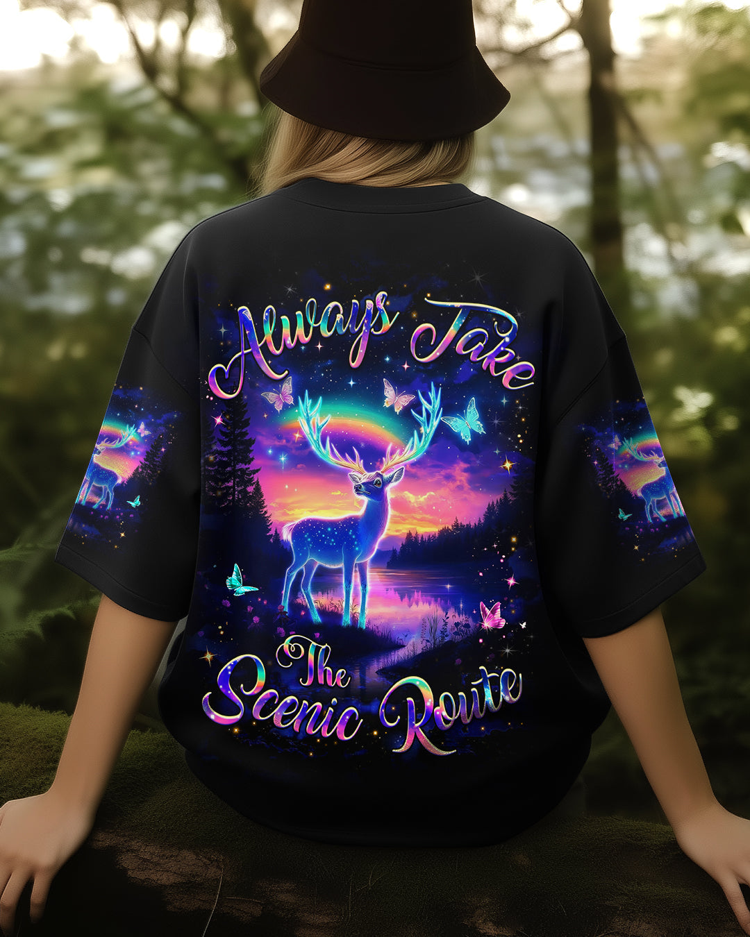 ALWAYS TAKE THE SCENIC ROUTE ALL OVER PRINT - YHHG0412252