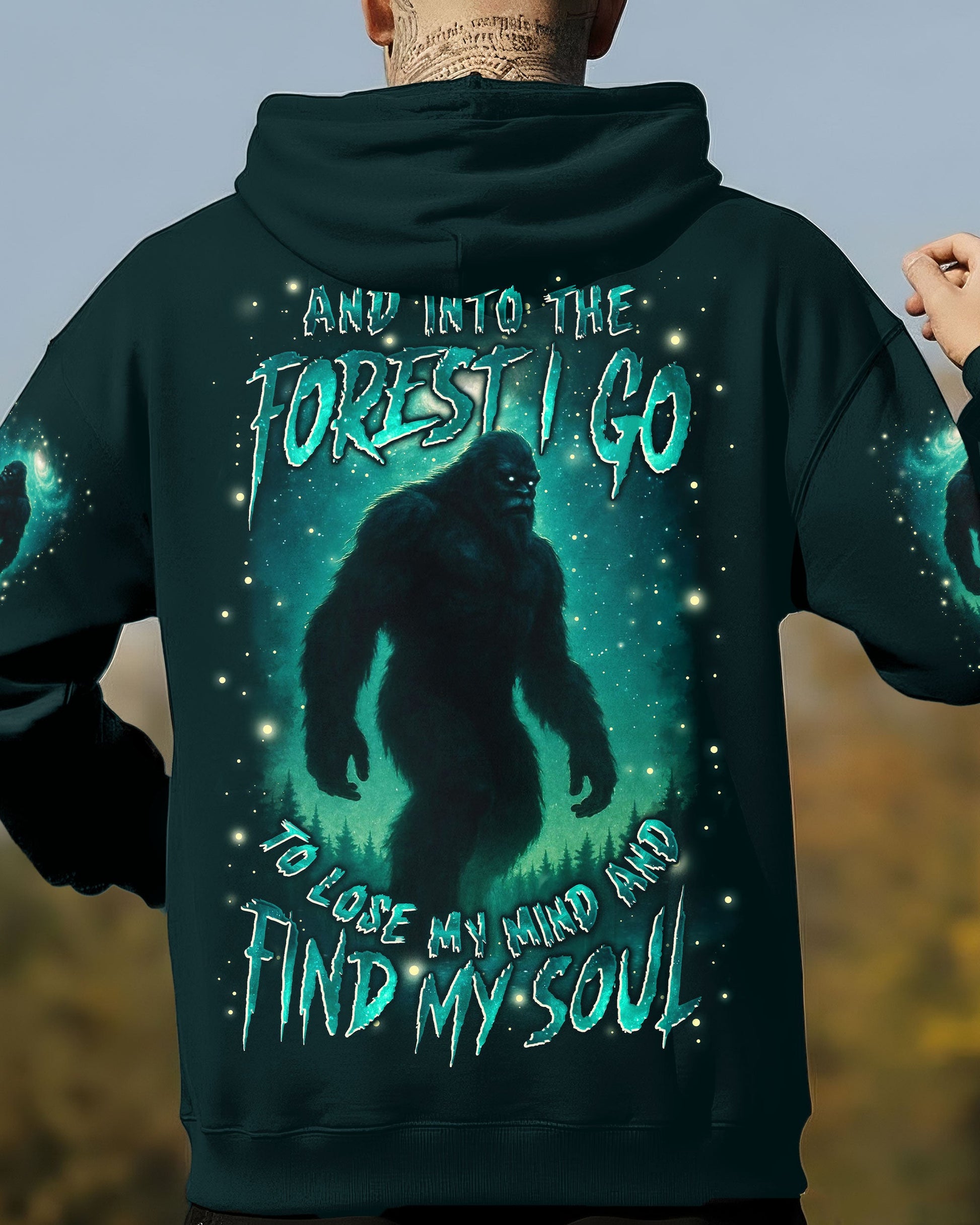 AND INTO THE FOREST I GO BIGFOOT ALL OVER PRINT - YHLN0812253