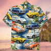Custom Muscle Car Photo Hawaiian Shirt, Custom Up To 5 Photos, Gift For Car Lovers