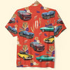 Bluejose Custom Classic Car Photo Hawaiian Shirt, Gift For Car Lovers