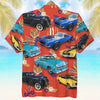 Custom Classic Car Photo Hawaiian Shirt, Tiger Pattern