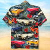 Custom Car Photo Hawaiian Shirt, Floral Pattern, Gift For Car Lovers